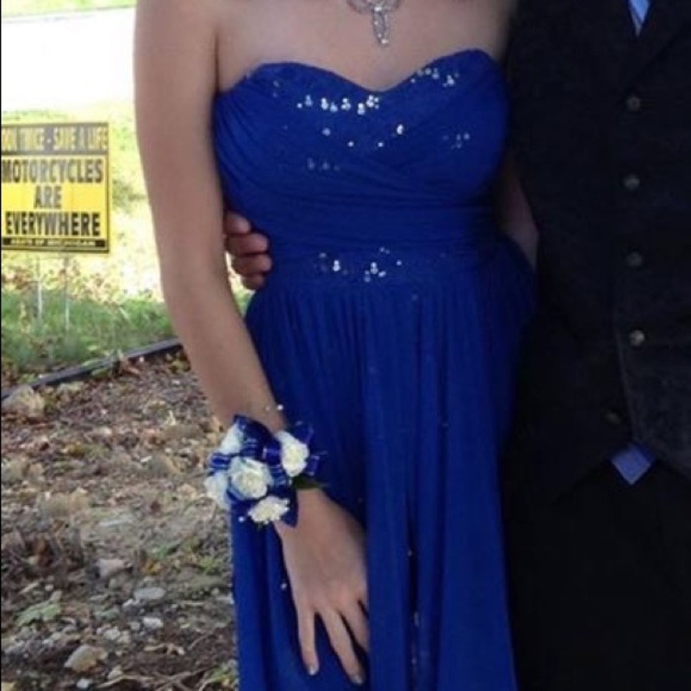Royal blue dress